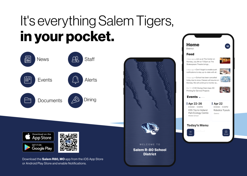 It's everything Salem Tigers, in your pocket.