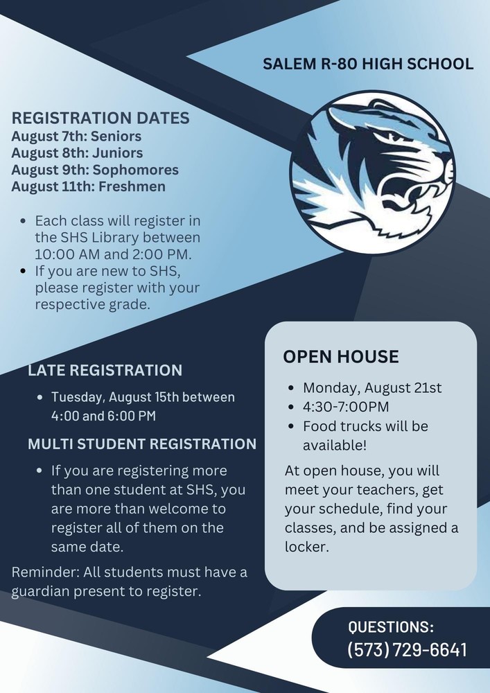 Registration & Open House Flyer