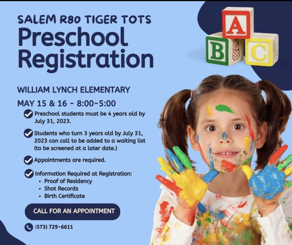 Preschool Registration Flyer